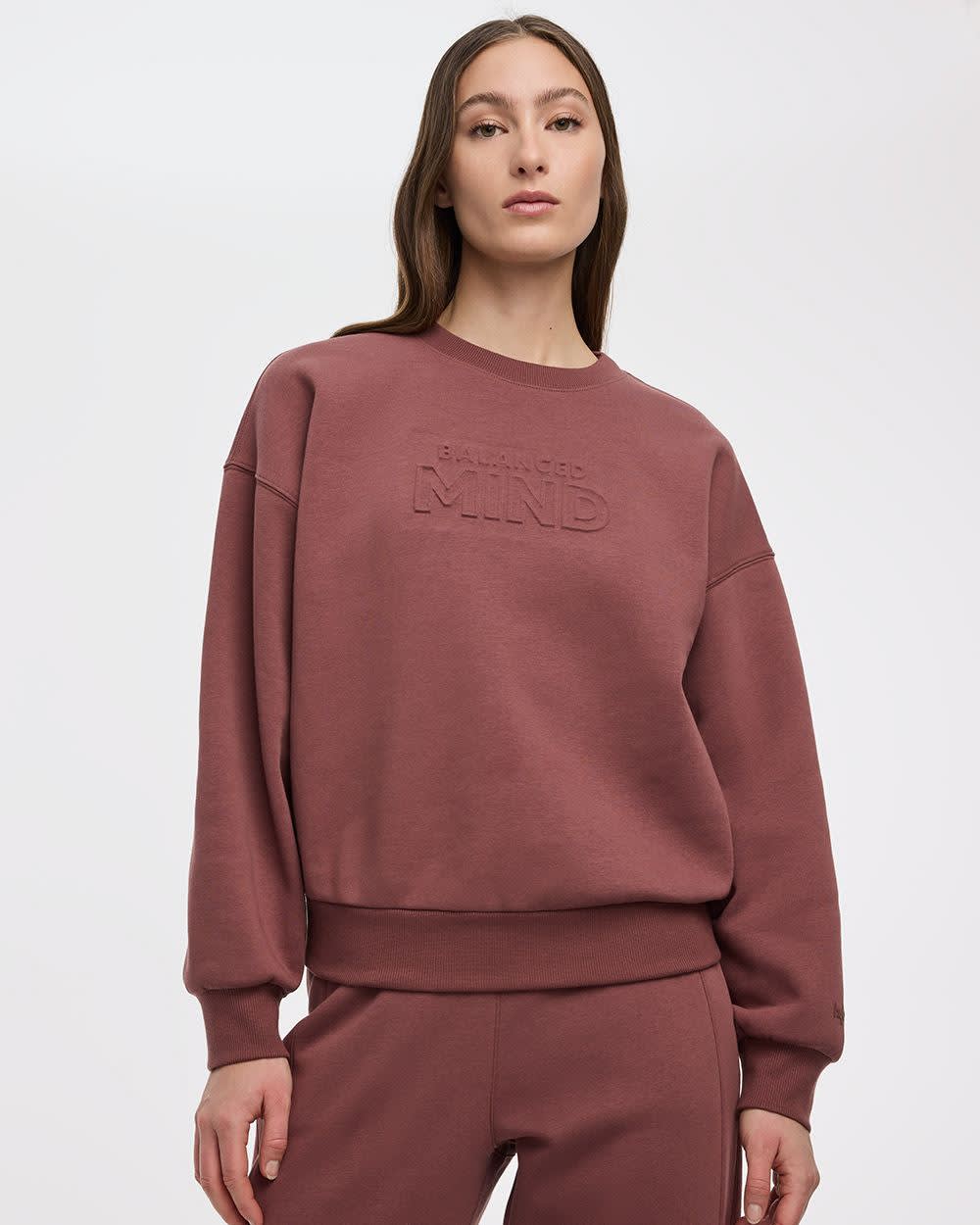 Fleece Embossed Sweatshirt - Hyba