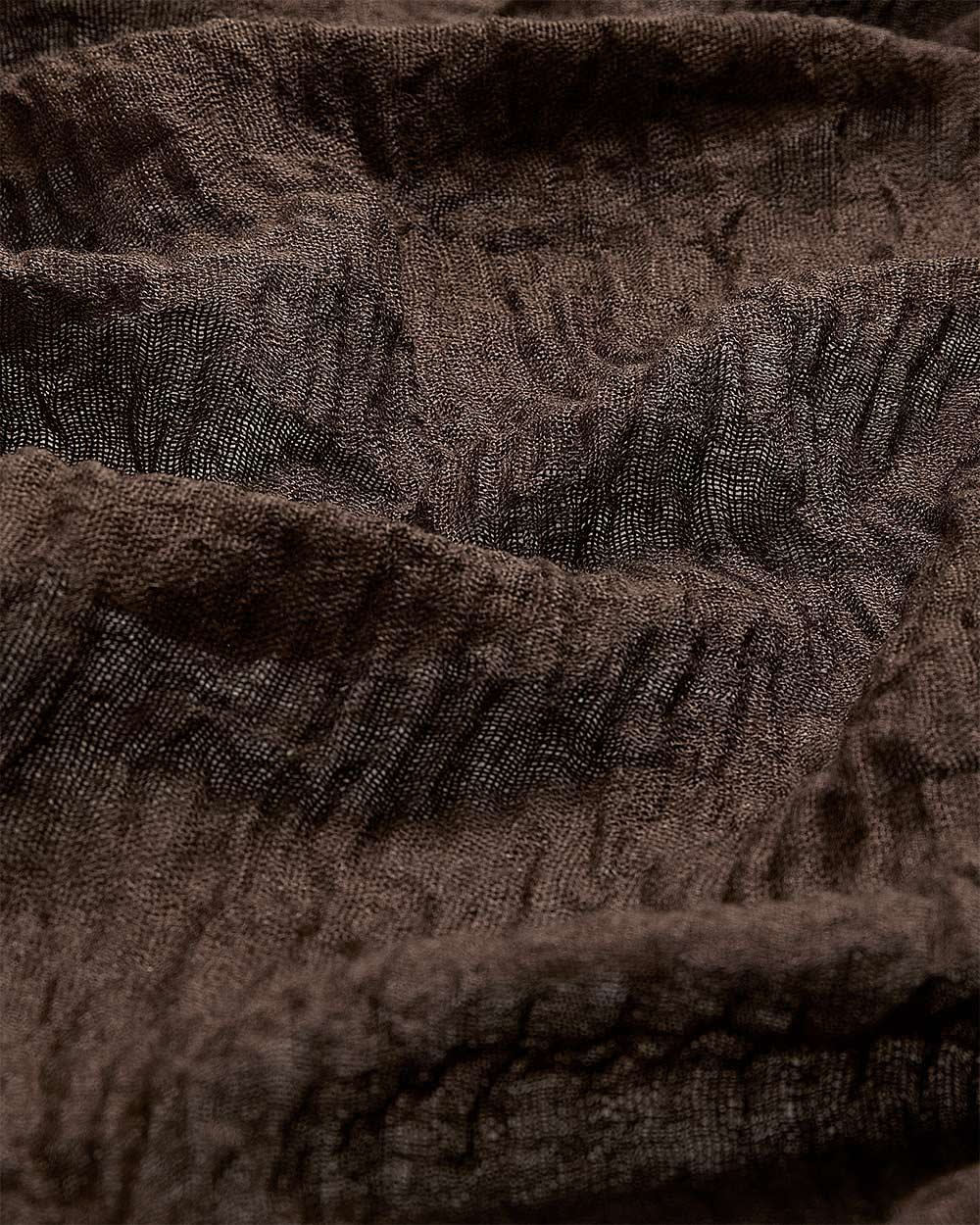 Crinkled Scarf with Raw Edges