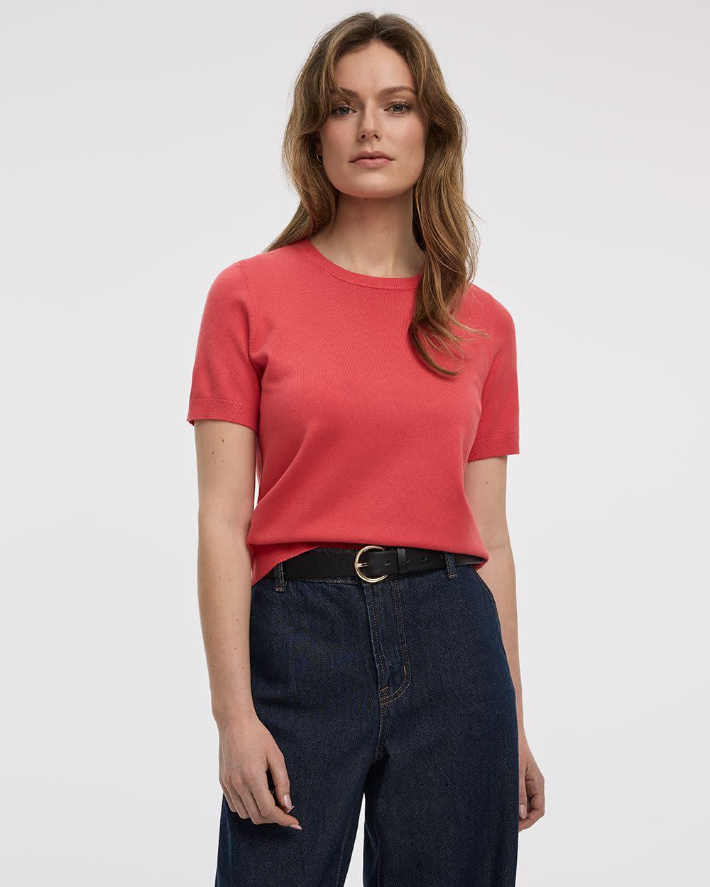 Crew-Neck Sweater Tee - R Essentials