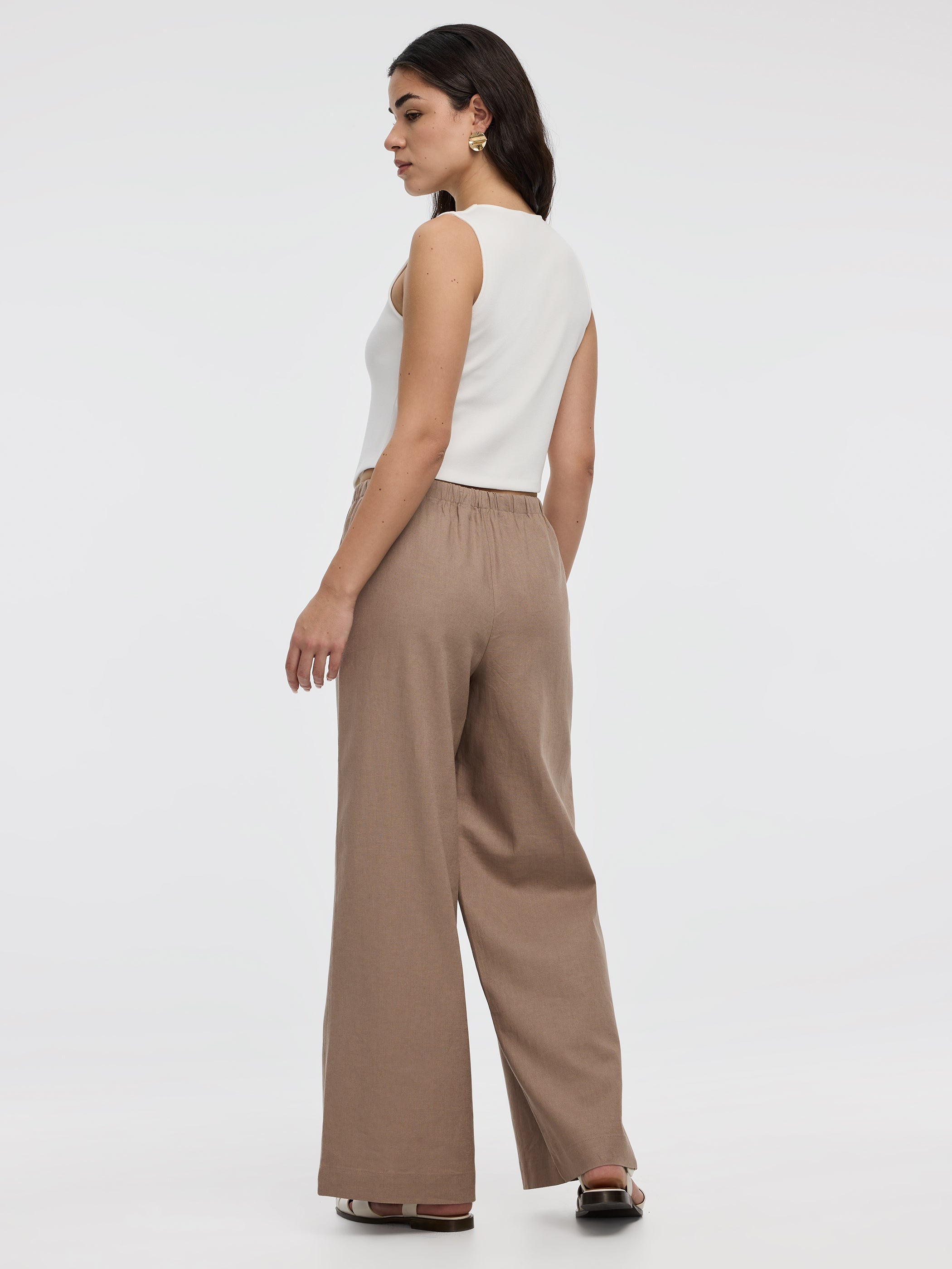 Veste sans manches à col rond