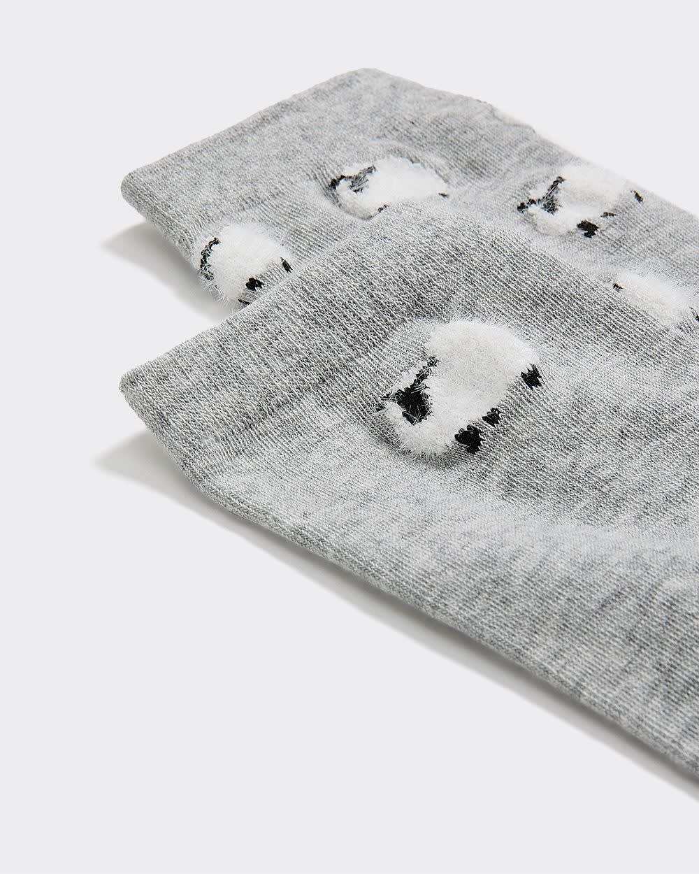 Crew Socks with Sheeps - 2 Pairs