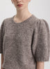 Elbow-Sleeve Crew-Neck Sweater