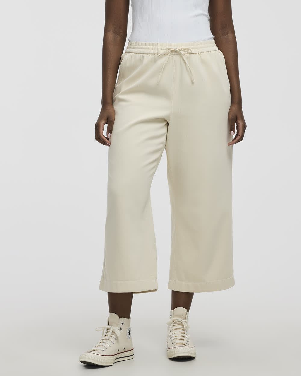 Wide-Leg Cropped Jean - Petite