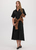Short-Sleeve Midi Shirtdress