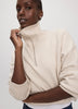 Long-Sleeve Half-Zip Mock-Neck Sweater