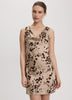 Sleeveless Mini Dress with Cowl Neckline