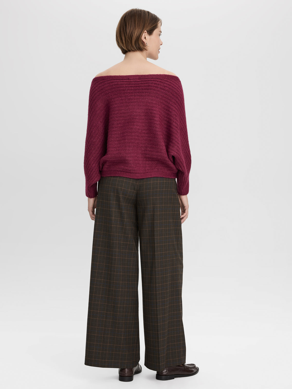 Striped Off-the-Shoulder Sweater