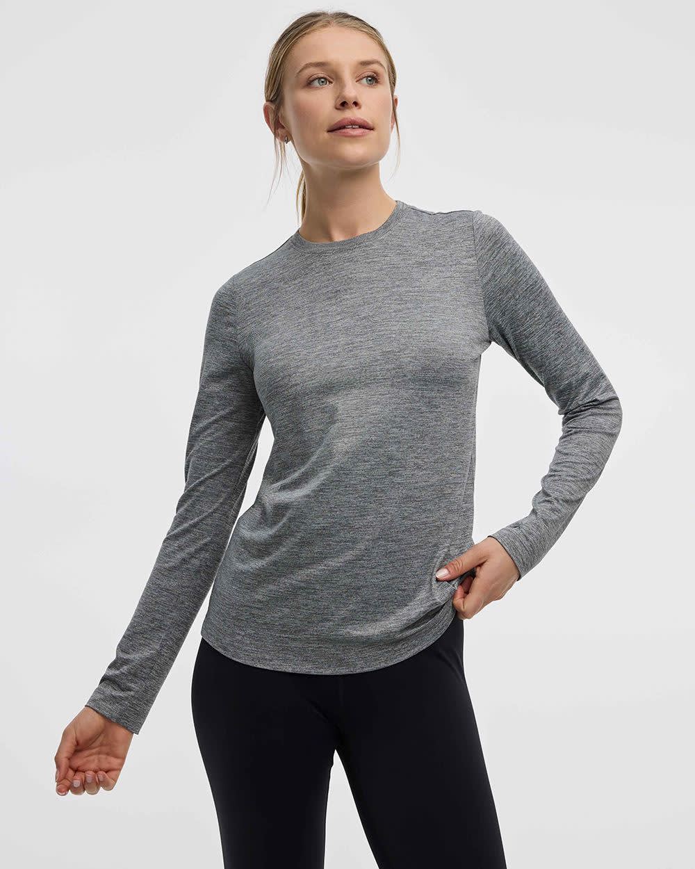 Long-Sleeve Crew-Neck T-Shirt - DRY-LUX (R) Hyba Essentials