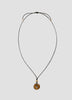 Collier court en corde avec oeil de tigre
