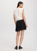 Pleated Chiffon Mini-Skirt