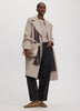 Long Wool-Blend Jacket