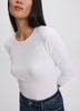 Long-Sleeve Crew-Neck Ribbed T-Shirt - R Essentials