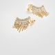 Clip-On Earrings with Rhinestone Fringe