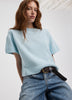 Short-Sleeve Crew-Neck Loose Sweater