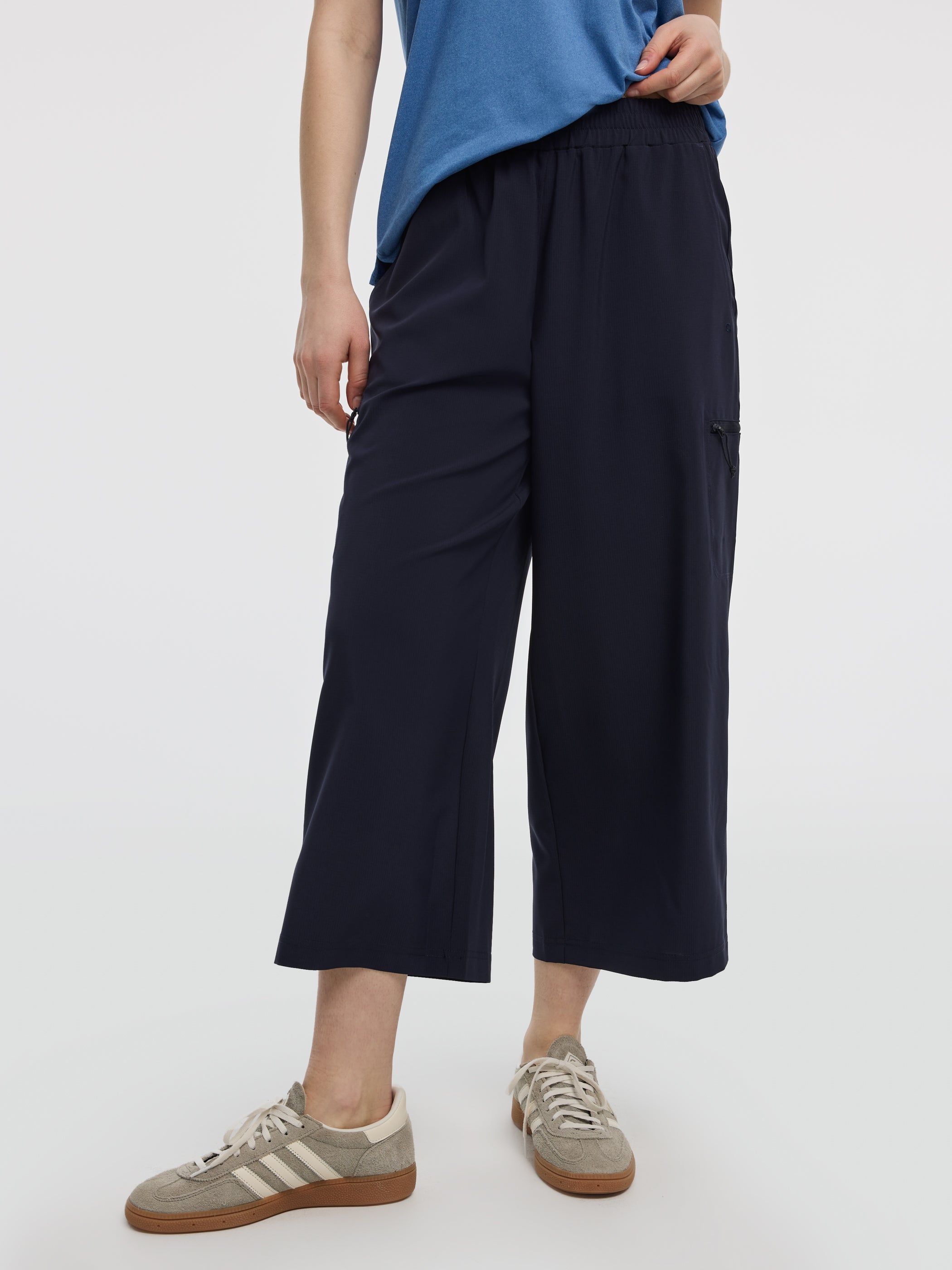 Wide-Leg High-Rise Cropped Pant - Hyba