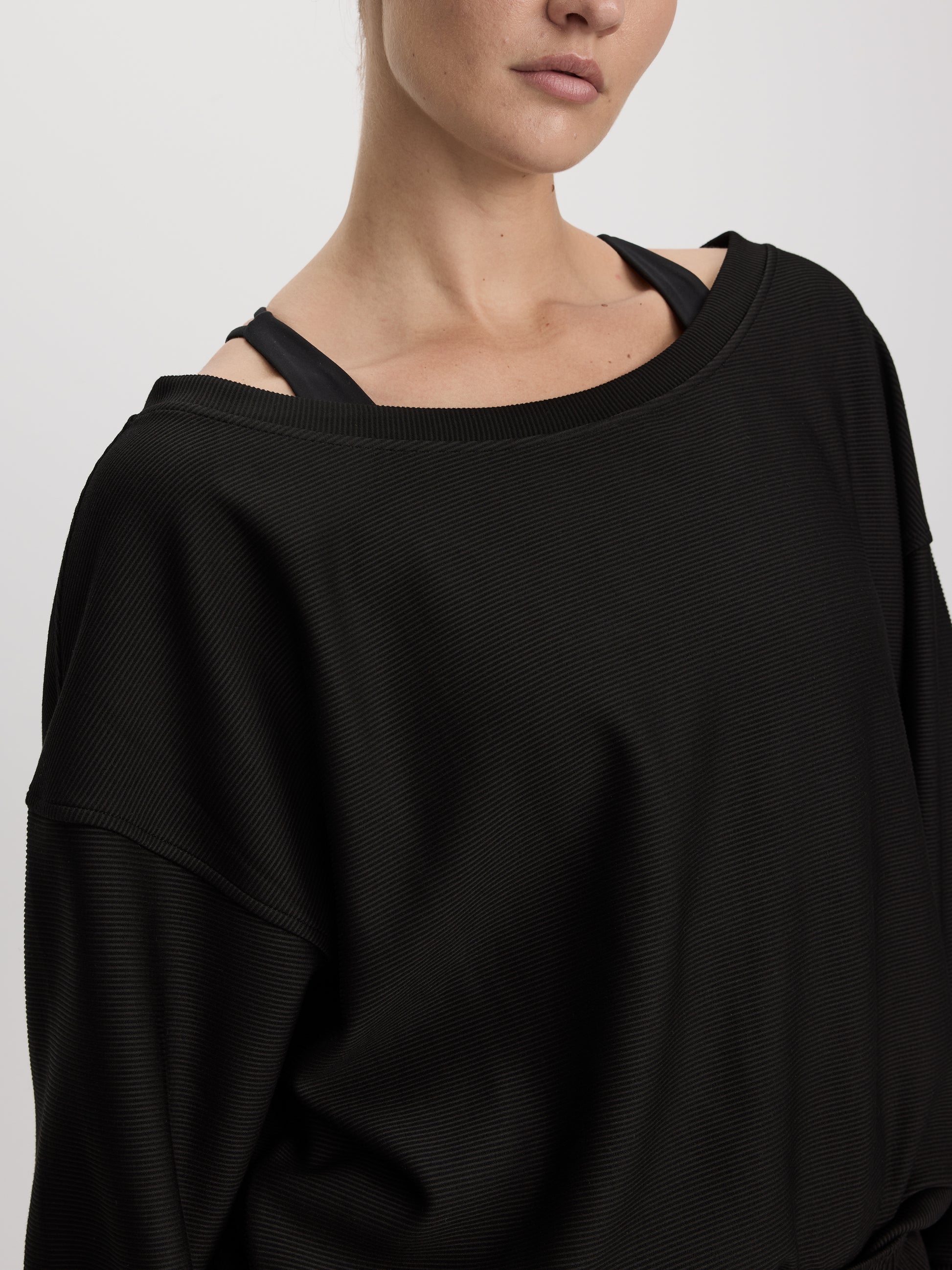 Long-Sleeve Off-the-Shoulder Top