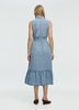 Sleeveless Buttoned-Down Midi Dress