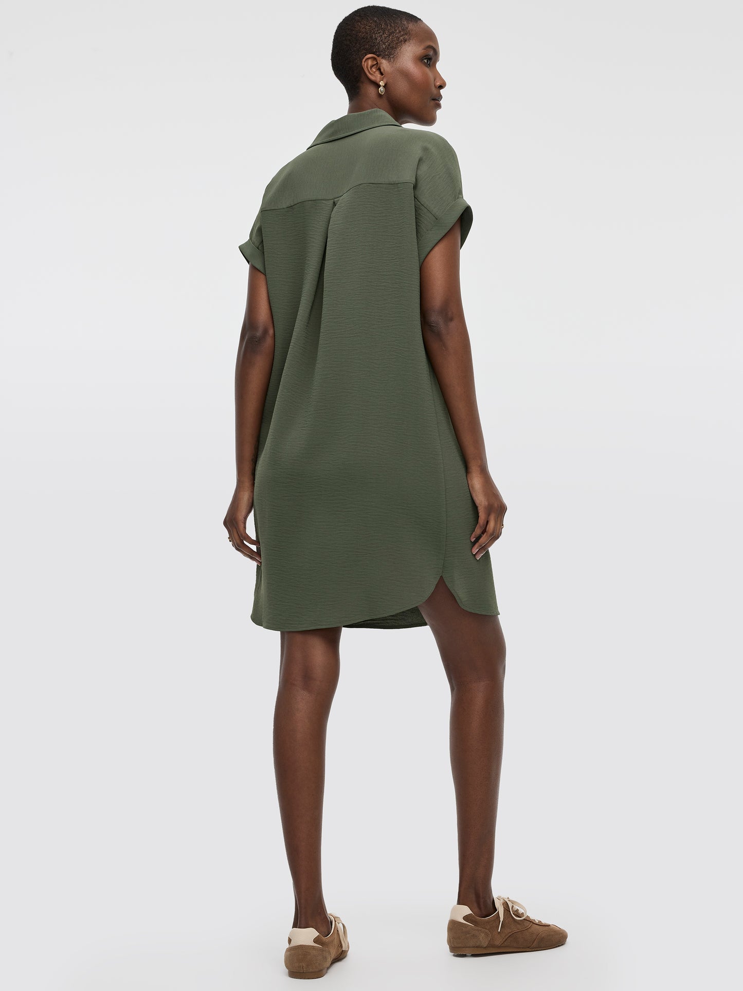 Short-Sleeve Shirt Dress