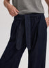 Wide-Leg High-Rise Jean with Sash
