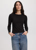 Long-Sleeve Crew-Neck Ribbed T-Shirt - R Essentials