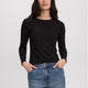 Long-Sleeve Crew-Neck Ribbed T-Shirt - R Essentials