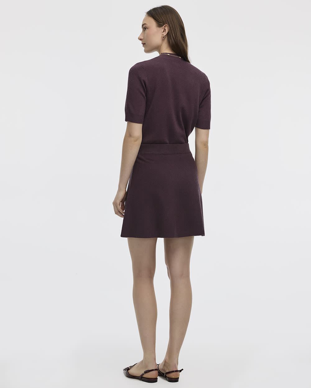 Mini jupe avec taille élastique