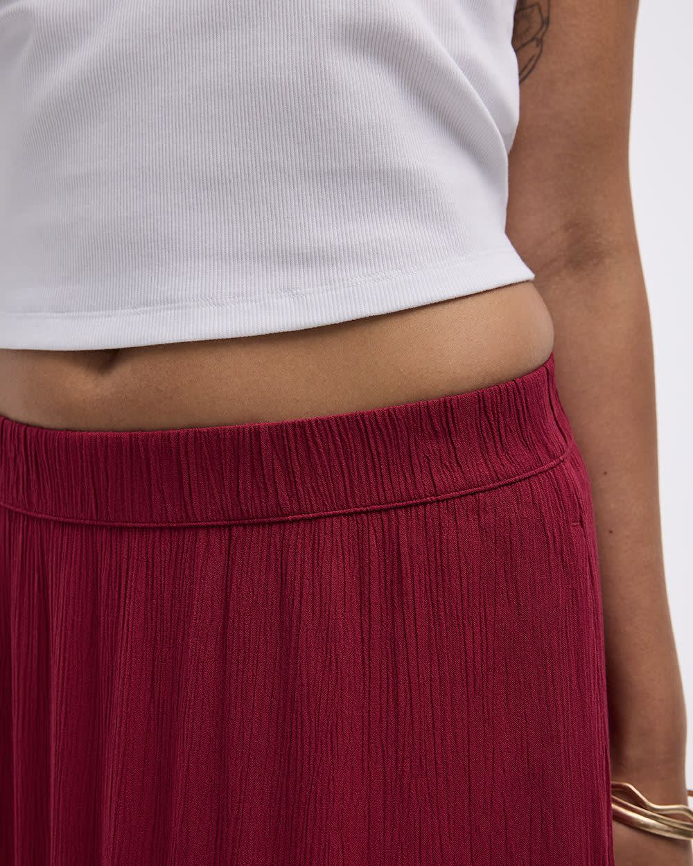 Jupe maxi étagée à enfiler