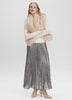 Maxi Pleated Sequins Skirt
