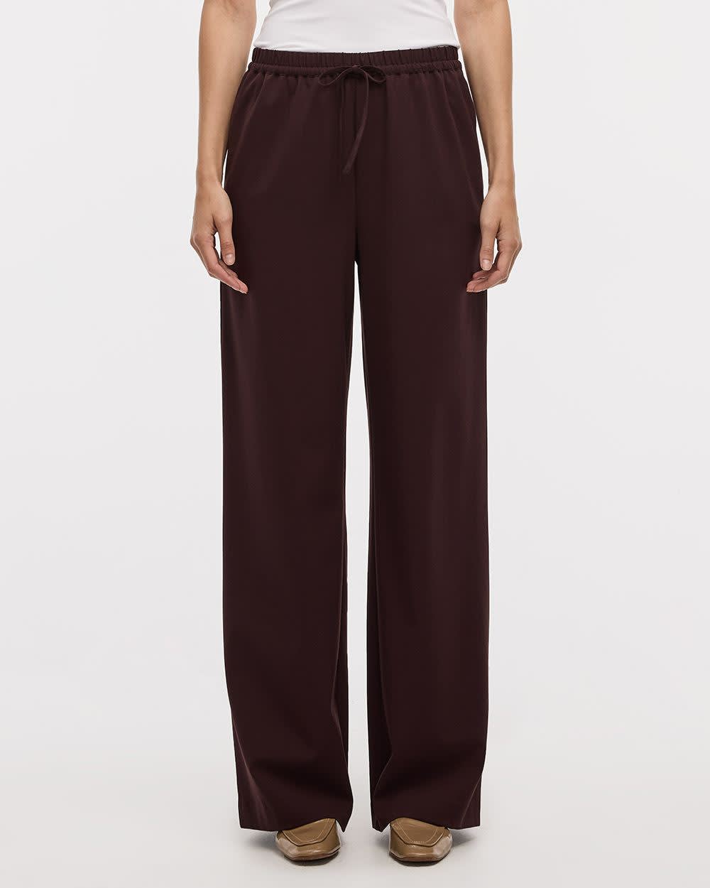 Wide-Leg High-Rise Pull-On Pant - The Timeless