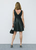 Faux Leather Mini Dress