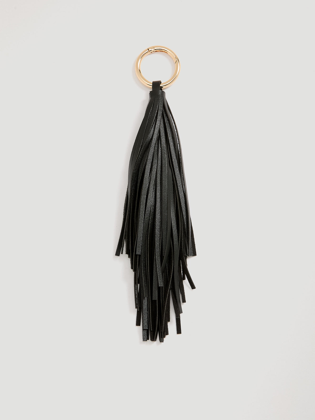 Faux Leather Fringe Bag Charm