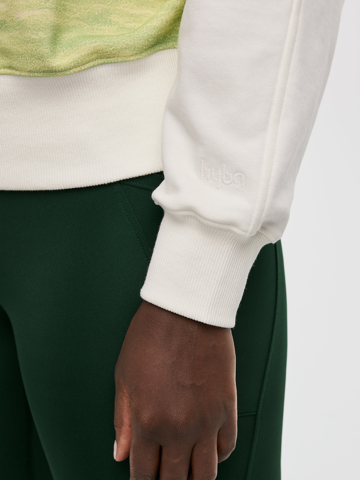 Pull en French Terry à manches longues et col rond - Hyba