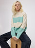 Long-Sleeve Mock-Neck Loose Pullover