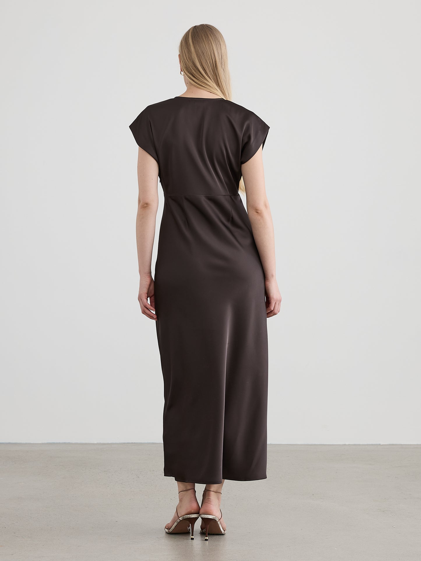 V-Neck Empire Maxi Dress