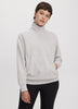 Long-Sleeve Half-Zip Mock-Neck Textured Top