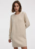 PlushSoft Crew-Neck Cable-Knit Dress