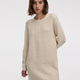 PlushSoft Crew-Neck Cable-Knit Dress
