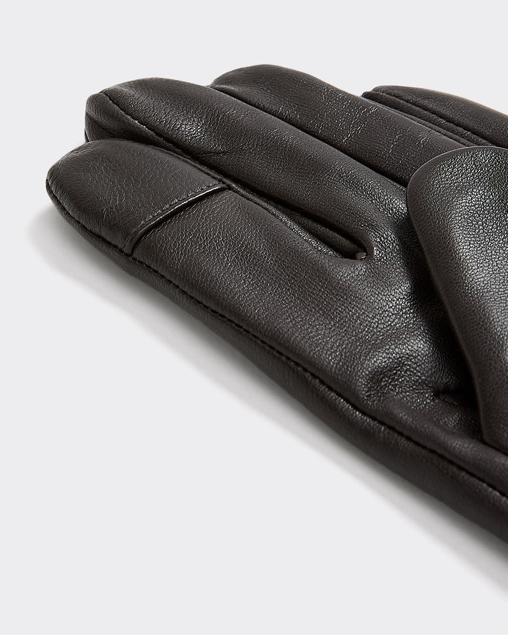 Gants en cuir compatibles avec écrans tactiles