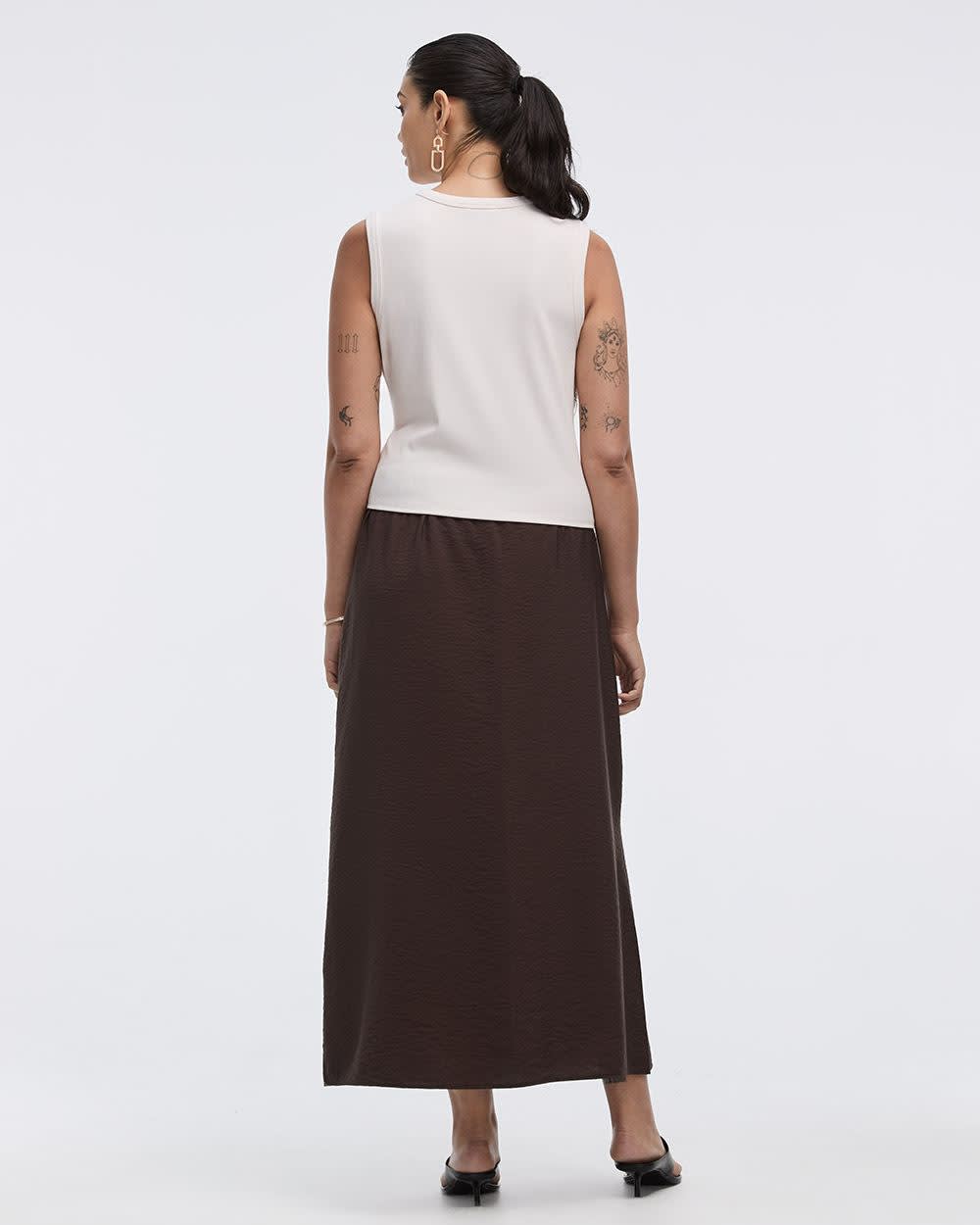 Buttoned-Down Crew-Neck Tank