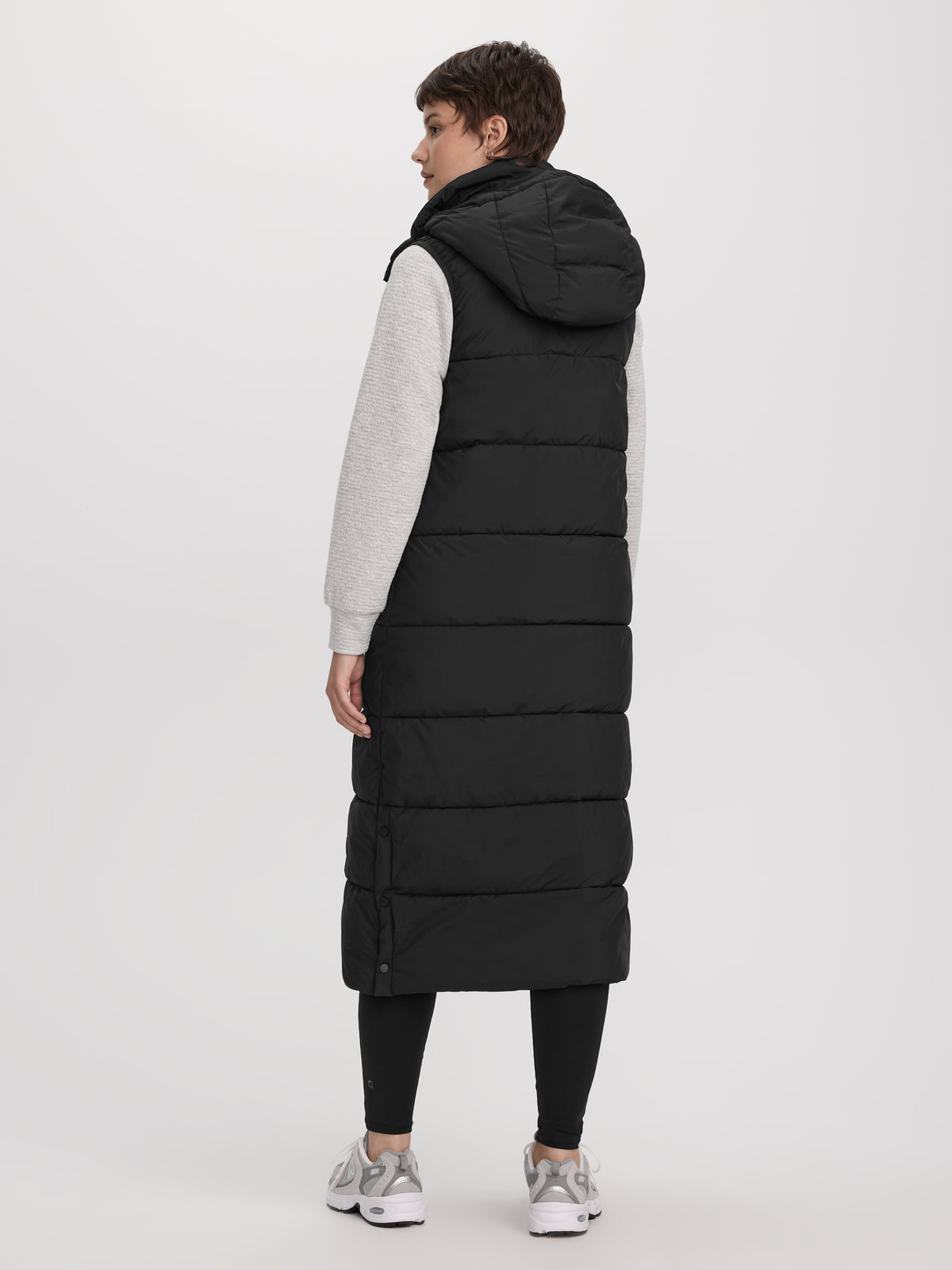 Long Quilted Sleeveless Vest - Hyba