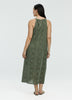 Sleeveless Maxi Dress with Halter Neckline