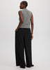 PlushSoft Sleeveless Polo Sweater