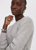 PlushSoft Crew-Neck Ribbed Sweater Dress