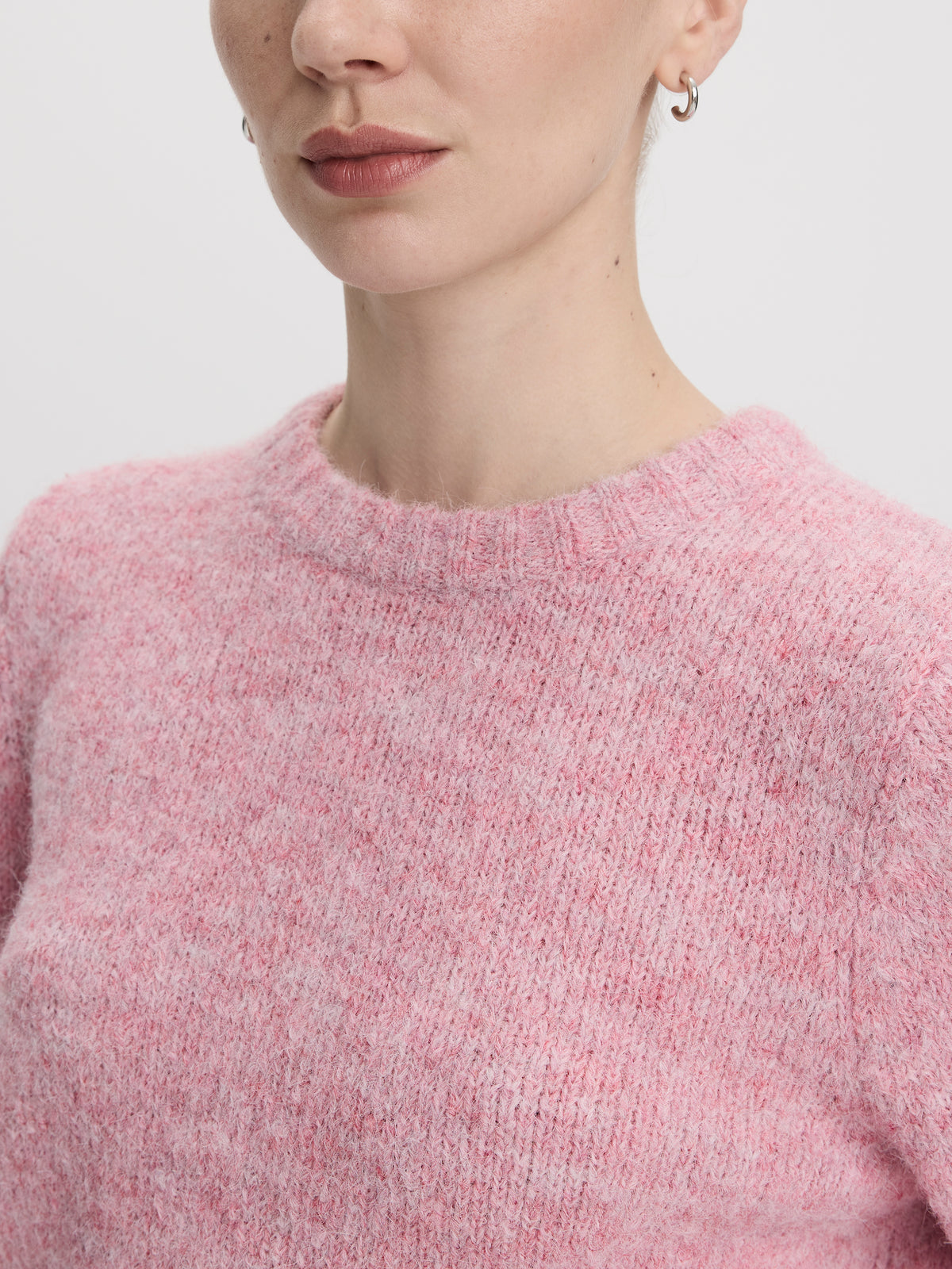 Long-Sleeve Crew-Neck Wool-Blend Sweater