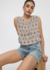 Crew-Neck Tank with Bubble Hem