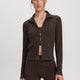 Ribbed Fitted Jacket - Hyba