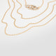 Multilayer Necklace with Rhinestone Pendant