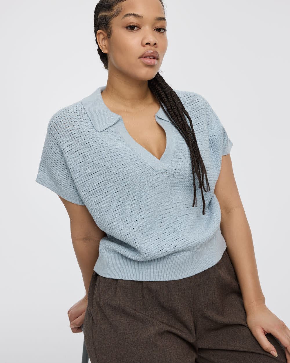 Extended-Sleeve Johnny Sweater Vest