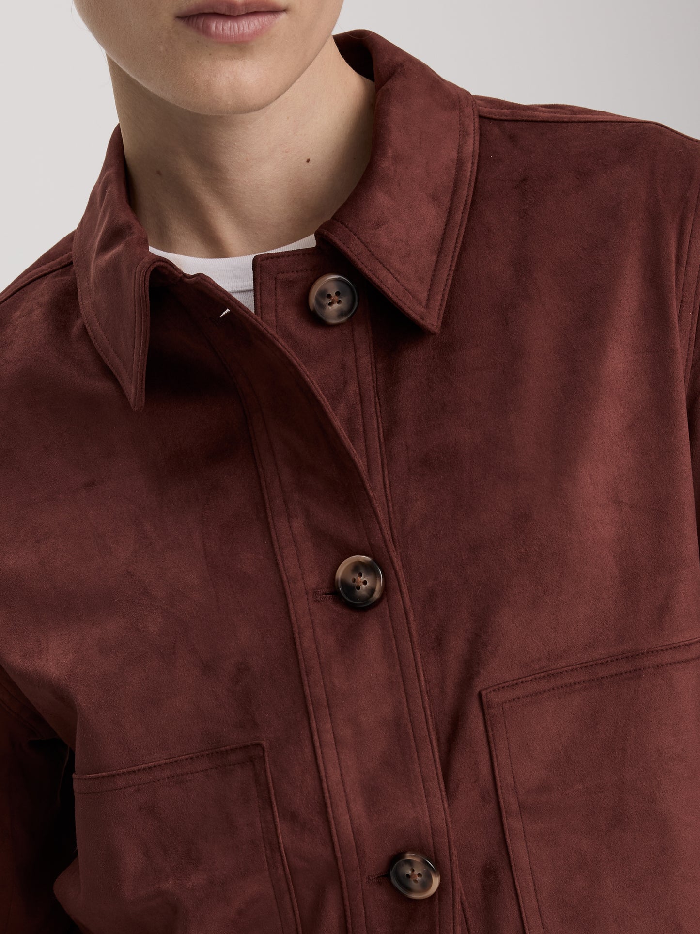 Faux Suede Jacket