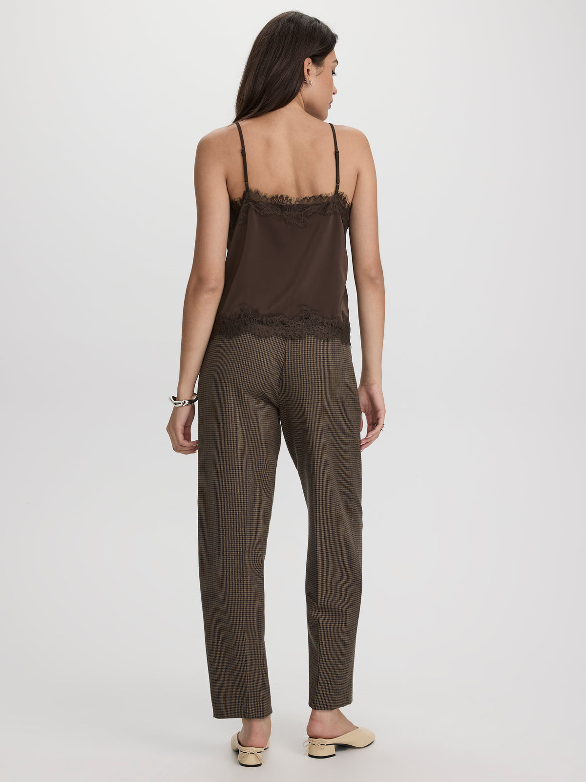 Camisole à col V avec dentelle 